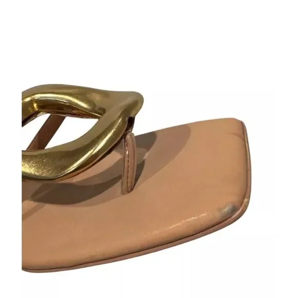 Jeffrey Campbell Tan and Gold Sandals - Picture 4 of 10